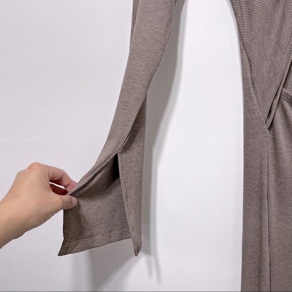 REVOLVE LNA Tenley Cut Out Midi Dress Size S in Coco Bean NWT - Picture 9 of 11